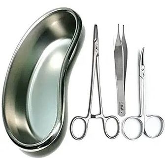 مایع تمیزکننده ابزار پزشکی. پنس قیچی